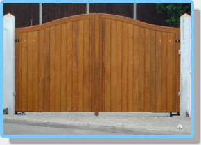 convexwooden gate