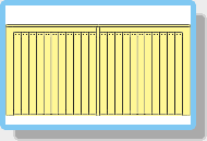 flat-topwooden gate drawing