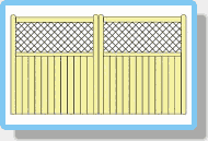 mediciwooden gate drawing